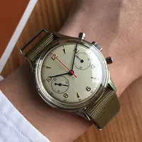 OEM hochwertige Handelsmarke Armee Vintage klassische Chronograph Männer Luxus Militär uhr chinesische Großhandel Uhren