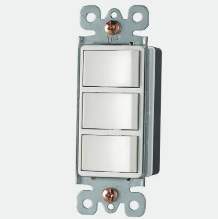 U/L approved electrical wall light switches 15A 120/277V decora rocker switch three way switch