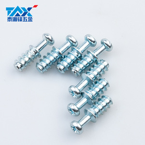 Conector 2 en 1 GDTYF M6x20 de acero al carbono cincado para soporte de estante de muebles y gabinetes - Product Image 2