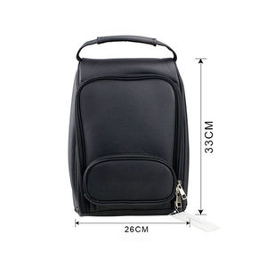 <span class=keywords><strong>Sac</strong></span> à chaussures de golf portable en cuir PU imperméable <span class=keywords><strong>noir</strong></span> avec poignée, <span class=keywords><strong>sac</strong></span> de transport pour chaussures de golf en cuir PU pour hommes et femmes - Product Image 2