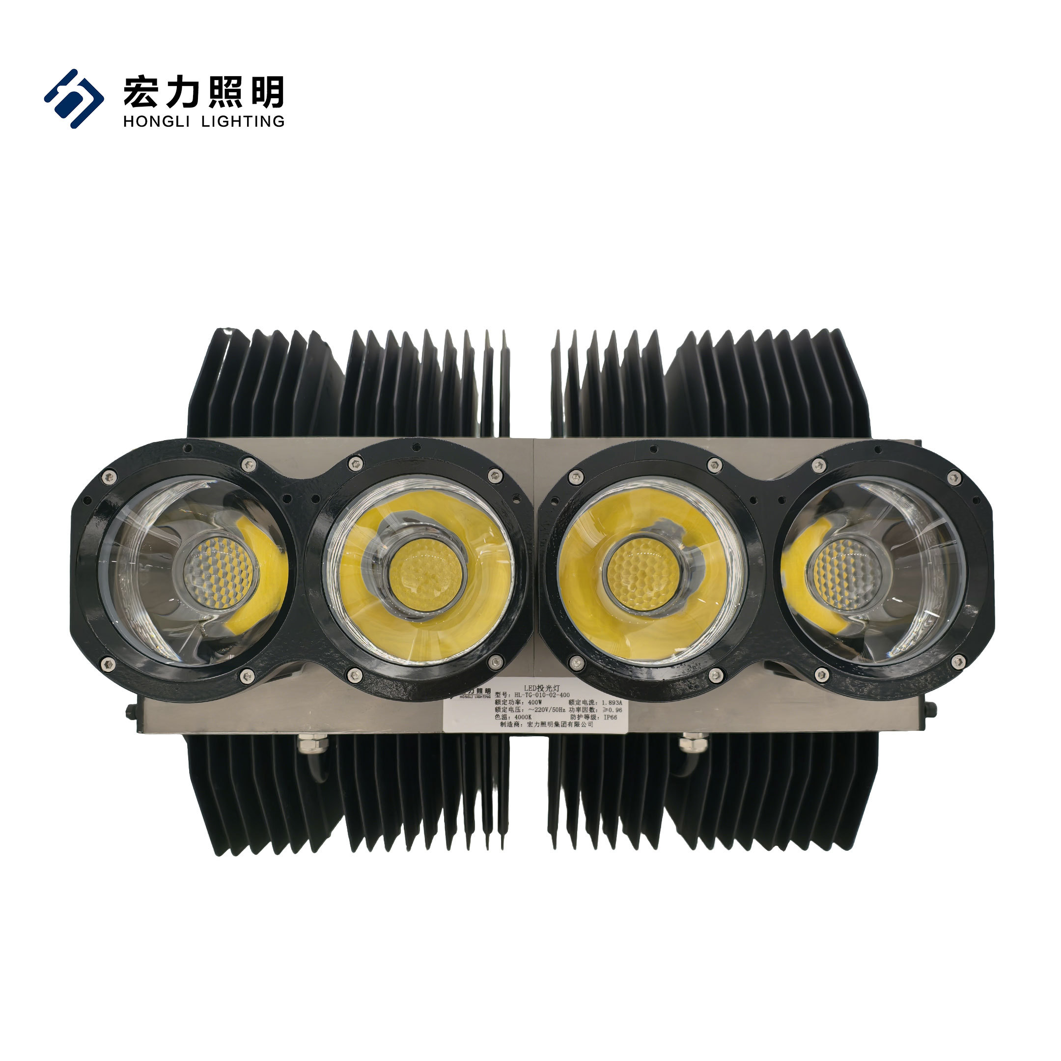 400W Commercial Outdoor High Bright LED Work Light IP67 Waterproof 2900K Color Temp P24/34 Beam Angle 50000 Hours Lifespan