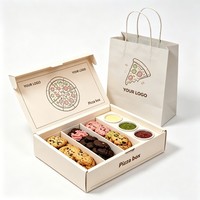 Boîte à pizza personnalisée écologique en gros d'usine, boîte d'emballage de haute qualité en carton alimentaire pour biscuits, beignets et pâtisseries