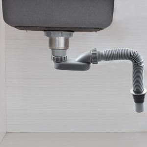 Bồn tắm ống cống, linh hoạt <span class=keywords><strong>P</strong></span> <span class=keywords><strong>Trap</strong></span> tiết kiệm không gian phẳng PP <span class=keywords><strong>trap</strong></span> cho phòng tắm - Product Image 2