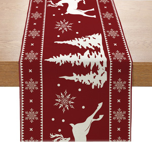 Camino de mesa navideño de tela, decoración navideña para el hogar, mantel, adorno navideño, <span class=keywords><strong>XM</strong></span>-271 - Product Image 4