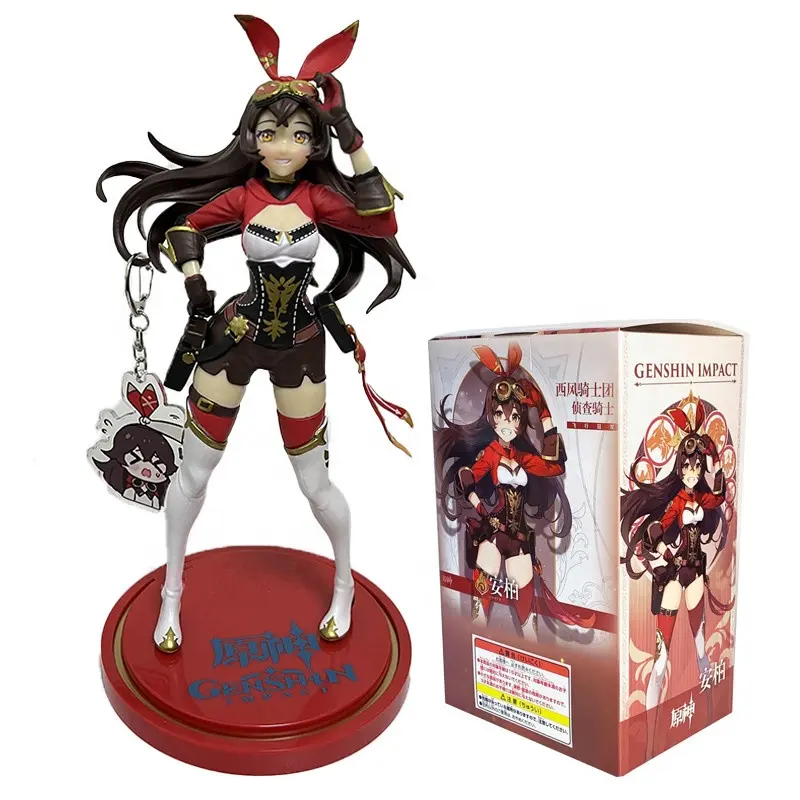 23Cm Genshin Impact Anime Figuur Vluchtkampioen Amber Sexy Meisjes Actiefiguur Verzamelmodel Speelgoed Hete Standbeeld Figuren