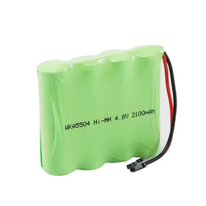 定制可充电替换镍氢4.8V 2100毫安时镍氢WKA5504报警电池电池组