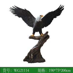 Estatua de águila de tamaño real grande, escultura decorativa para jardín al aire libre, simulación de fibra de vidrio, artesanía de resina <span class=keywords><strong>Animal</strong></span> - Product Image 6