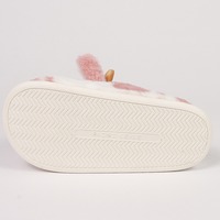 Pantoufles d'intérieur en coton confortables et moelleuses en forme de vache de dessin animé, chaudes et à semelle épaisse, en peluche de vache laitière, vente en gros