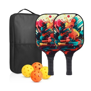 Juego de paletas de Pickleball de fibra de vidrio de lujo, fabricante profesional, <span class=keywords><strong>precio</strong></span> bajo, venta al por mayor, paleta de Pickleball de estilo infantil personalizada - Product Image 3