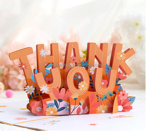 Tarjetas de Agradecimiento Pop-up 3D con Impresión Personalizada, Invitación de Boda, con Logotipo - Product Image 6