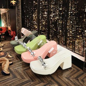 Female Outdoor Breathable Summer Autumn Winter Spring Sandals 2023 New Open Toe <b>High</b> <b>Heels</b> - Product Image 3