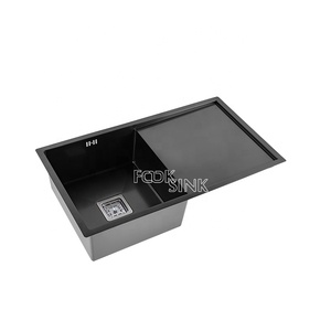 Fregadero <span class=keywords><strong>De</strong></span> Cocina <span class=keywords><strong>De</strong></span> un solo cuenco <span class=keywords><strong>De</strong></span> <span class=keywords><strong>Acero</strong></span> <span class=keywords><strong>inoxidable</strong></span> hecho a mano <span class=keywords><strong>De</strong></span> lujo, diseño <span class=keywords><strong>De</strong></span> encimera negro mate <span class=keywords><strong>De</strong></span> lujo, Fregaderos <span class=keywords><strong>De</strong></span> Cocina, cuenco Doble - Product Image 2