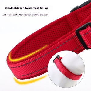 Verstellbares großes kleines Nylon-Halsband für den Golden <span class=keywords><strong>Retriever</strong></span> Atmungsaktives Sandwich Gepolsterte grenz überschreitende Direkt versorgung für Hunde - Product Image 6