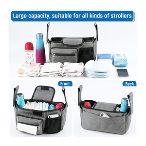 Bolsa Organizadora Universal para <span class=keywords><strong>Cochecito</strong></span> al por Mayor con Portavasos, Correa para el Hombro, Gran Capacidad de Almacenamiento, Fabricante OEM, Accesorio para <span class=keywords><strong>Cochecito</strong></span> - Product Image 4