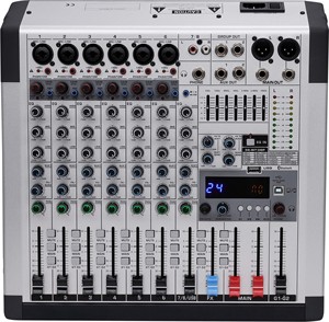 RA-8 Chuyên Nghiệp Thiết Bị Âm Thanh Cm Hệ Thống Âm Thanh 8 Kênh <span class=keywords><strong>Dj</strong></span> Điều Khiển Mixer Giao Diện Điều Khiển Vỏ Kim Loại Cho Chương Trình Sân Khấu - Product Image 1