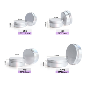 New xu hướng nhôm kem tay Jar mỹ phẩm nhôm lọ rửa cơ thể <span class=keywords><strong>container</strong></span> Kem tins - Product Image 2