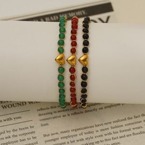 Zogxin Colorful Agate <b>Bracelet</b> Women's Heart Star Charm Beaded Jewelry Gift Fashion <b>Bracelets</b> - Product Image 3