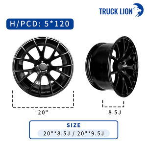 Jantes de voiture de tourisme légères forgées de 20 pouces 5*120 pour jantes <span class=keywords><strong>BMW</strong></span> 1M E60 <span class=keywords><strong>E34</strong></span> Noir mat Alliage A356 - Product Image 6