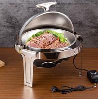 Réchaud de buffet de qualité supérieure en acier inoxydable pour la restauration hôtelière, alimenté par l'électricité/le gaz