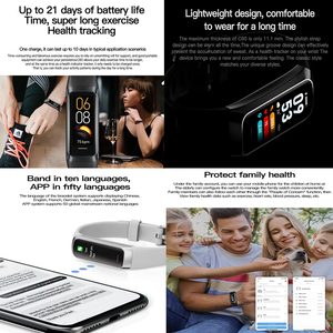 Reloj Inteligente con Monitor <span class=keywords><strong>de</strong></span> Ritmo Cardíaco, Pulsera Inteligente con Medición <span class=keywords><strong>de</strong></span> Temperatura Corporal C60, Smartwatch con Llamadas Bluetooth - Product Image 3