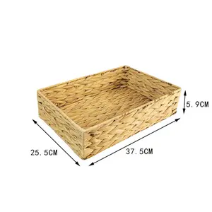 المنزل ديكور السلال الروطان الأعشاب البحرية شنقا الخوص الغسيل المتداول حافظة ملفات عشب الماء سلة التخزين