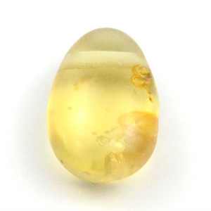 Ciondolo in ambra baltica naturale 30mm con foro trasversale grande in fabbrica per gioielli collana - Product Image 4