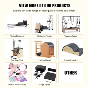 ZENJOY Torre de <span class=keywords><strong>Pilates</strong></span> Comercial de Madera de Roble al por Mayor con Medio Trapecio para Entrenamiento de Core, Uso en Gimnasios y Estudios - Product Image 6