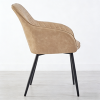 Chaise de salle à manger en fer moderne de haute qualité et durable avec structure en fer robuste pour usage commercial