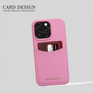 Funda Elegante con Textura de Cuero y Ranuras para Tarjetas para <span class=keywords><strong>iPhone</strong></span> 12/12 Pro 13 14 15 16 Max 17, Funda para Teléfono Inteligente con Porta Tarjetas - Product Image 5