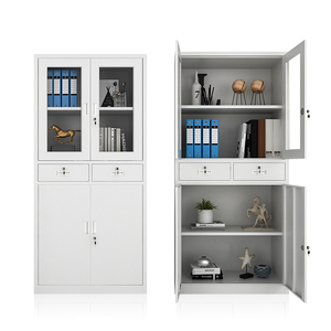 Structure de stockage réglable utilisée pour le classeur de tiroirs de serrure de porte en verre d'hôpital de bureau d'école - Product Image 3