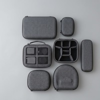 Sac de transport portable rétro de luxe en EVA avec fermeture éclair pour accessoires numériques, étui de protection pour câbles, chargeurs, écouteurs, adaptateurs