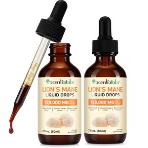Acentiallabs stimule la fonction immunitaire Supplément naturel de soutien cognitif Pure Lions Extrait de champignon crinière Gouttes liquides - Product Image 5