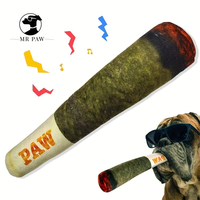 Jouet sonore interactif pour chien, auto-entretenant, en peluche verte, simulation de cigare, pour chiens élégants, vente en gros disponible