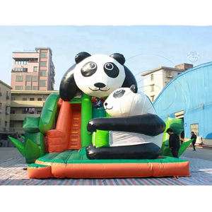 Large PVC Inflatable Panda Bouncer Combo Water Slide for Outdoor Home & School Use Beach Playground Adults Kids - Product Image 1