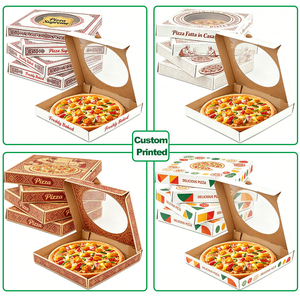 Scatole per Pizza Personalizzate in Cartone Ondulato, Resistenti, con Finestra Trasparente per Consegna a Domicilio - Product Image 6