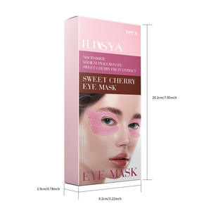 Маска для лица ILISYA в форме бабочки с экстрактами сладкой вишни, черной жемчужины, золота, женьшеня, гиалуроновой кислоты и авокадо, антивозрастная, на травах - Product Image 6