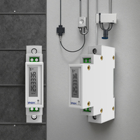 Medidor de energía inteligente digital OEM certificado CPA YADA, pantalla LCD monofásica, RS485 Modbus Din Rail, Medidor eléctrico de CA