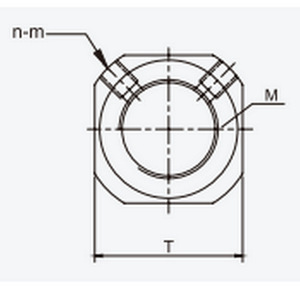Stainless Steel <b>Square</b> <b>Nut</b> Dn Series Machined Part High Safety Level For Machinery - Product Image 2