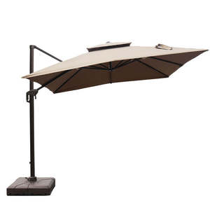 <span class=keywords><strong>Sombrilla</strong></span> de Patio Cuadrada Comercial Premium, Estructura de Aluminio, Resistente al Viento, Impermeable, Bloqueo UV, para Exteriores, Hoteles, Playa, Jardín - Product Image 3