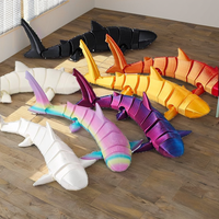 Großhandel 3D-Gedruckte Plastik-Haifischmodelle, Kundenspezifischer OEM-Service, Kinder-Aquarium-Dekoration, Film- und TV-Thema, Unisex
