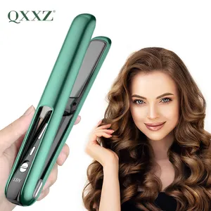 QXXZ Customized Portable Hair Straightener Cordless Flat Iron Rechargeable USB Powered Wireless Mini Hair Straightener