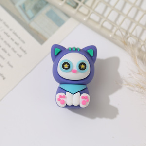 Ручка с животными, высококачественная ручка из мягкой резины с мультяшным дизайном, ручка для студентов, черная ручка на водной основе, подарок для школьников. - Product Image 3