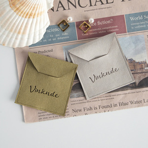 MOQ 100 piezas, Bolsa de Joyería de Microfibra con Logotipo Personalizado, Bolsa de Embalaje de Joyería con Solapa Multicolor para Anillos, Collares y Pendientes - Product Image 3