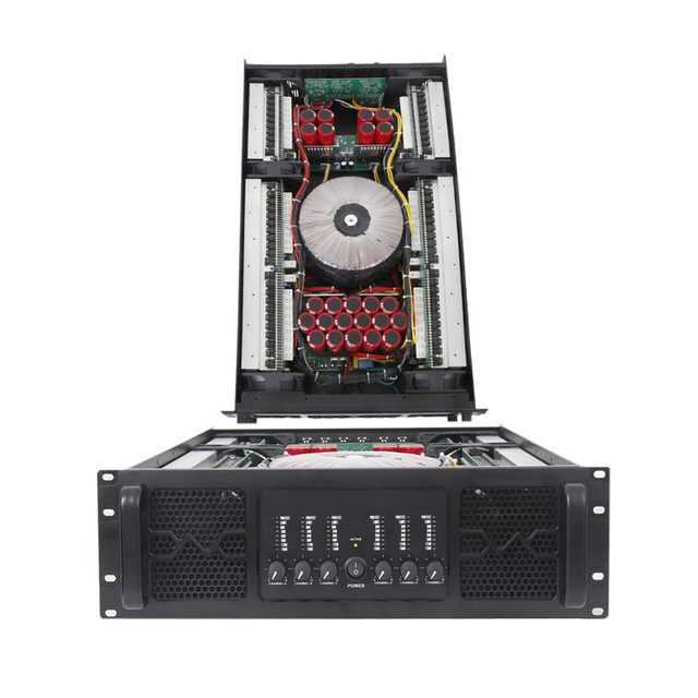 Sound Standard 6-Channel 6x1200W Metal Shell High Frequency Power Amplifier with 4 Ohm Impedance for Surround Sound Systems