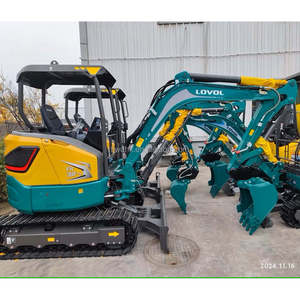 LOVOL 1.8 Ton Mini Crawler Excavator Rubber Track <b>Micro</b> Digger Best Quality FR18E2-u <b>Machine</b> New for Material Handling Equipment - Product Image 1