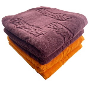 Telo Mare Jacquard Goffrato con Logo Personalizzato, <span class=keywords><strong>Asciugamani</strong></span> in Cotone per Sport, Palestra e Spiaggia - Product Image 1