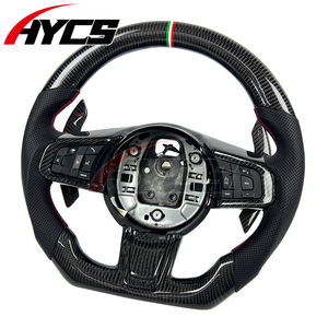 Accesorios Interiores para Automóviles, Volante de Fibra de Carbono Estilo Racing para <span class=keywords><strong>Jaguar</strong></span> F-<span class=keywords><strong>TYPE</strong></span> <span class=keywords><strong>R</strong></span> P300 P380 P450 SC S ZP - Product Image 2