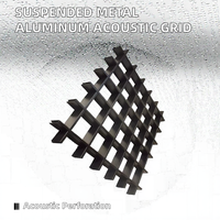 Systèmes de plafonds suspendus en grille métallique aluminium perforée, modernes, de haute qualité, imperméables, isolants thermiquement et ignifuges, acoustiques