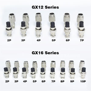 オス メス GX12-2P GX12-3P GX12-4P GX12-5P GX12-6P GX12-7P M12-2 M12-3 M12-4 M12-5 M12-6 M12-7 4ピン GX12 金属製電源コネクタ - Product Image 6