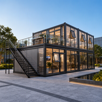 Maison modulaire Boxsapce en conteneur de 40 pieds, maison en conteneur isolé en acier, maisons préfabriquées en conteneur de 20 pieds